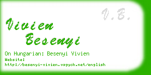 vivien besenyi business card